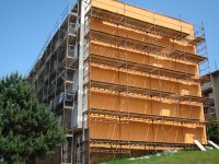 Panelový dům, Blansko, zateplení fasády
